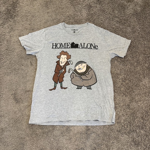 Home Alone Movie The Wet Bandits Tshirt Gray XL Tee - Picture 1 of 3